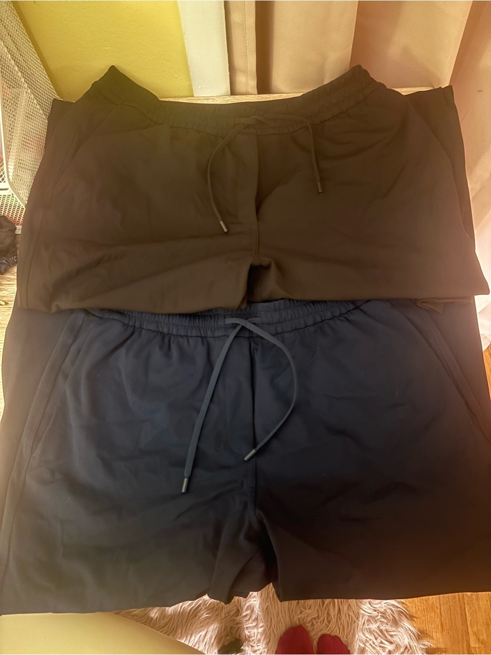 Lululemon Tapered-Leg Mid Rise 7/8 Pants BUNDLE Navy and Black Medium